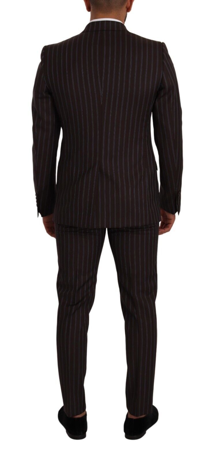 Dolce & Gabbana Bordeaux MARTINI Striped Slim Fit 2 Piece Suit