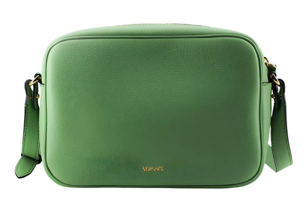 Versace Elegant Mint Green Leather Camera Case Bag