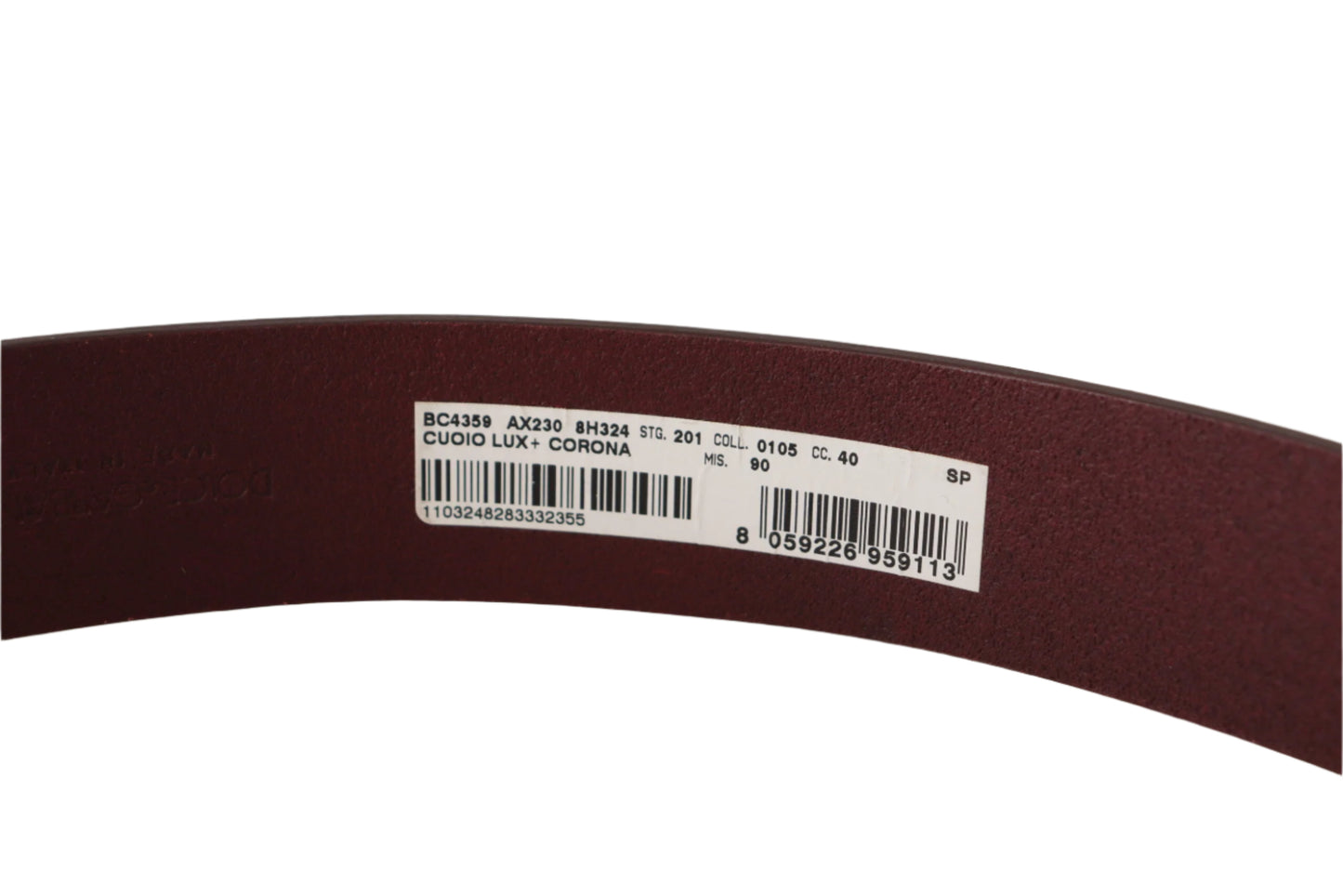 Dolce & Gabbana Brown Leather Silver Metal Crown Buckle Belt