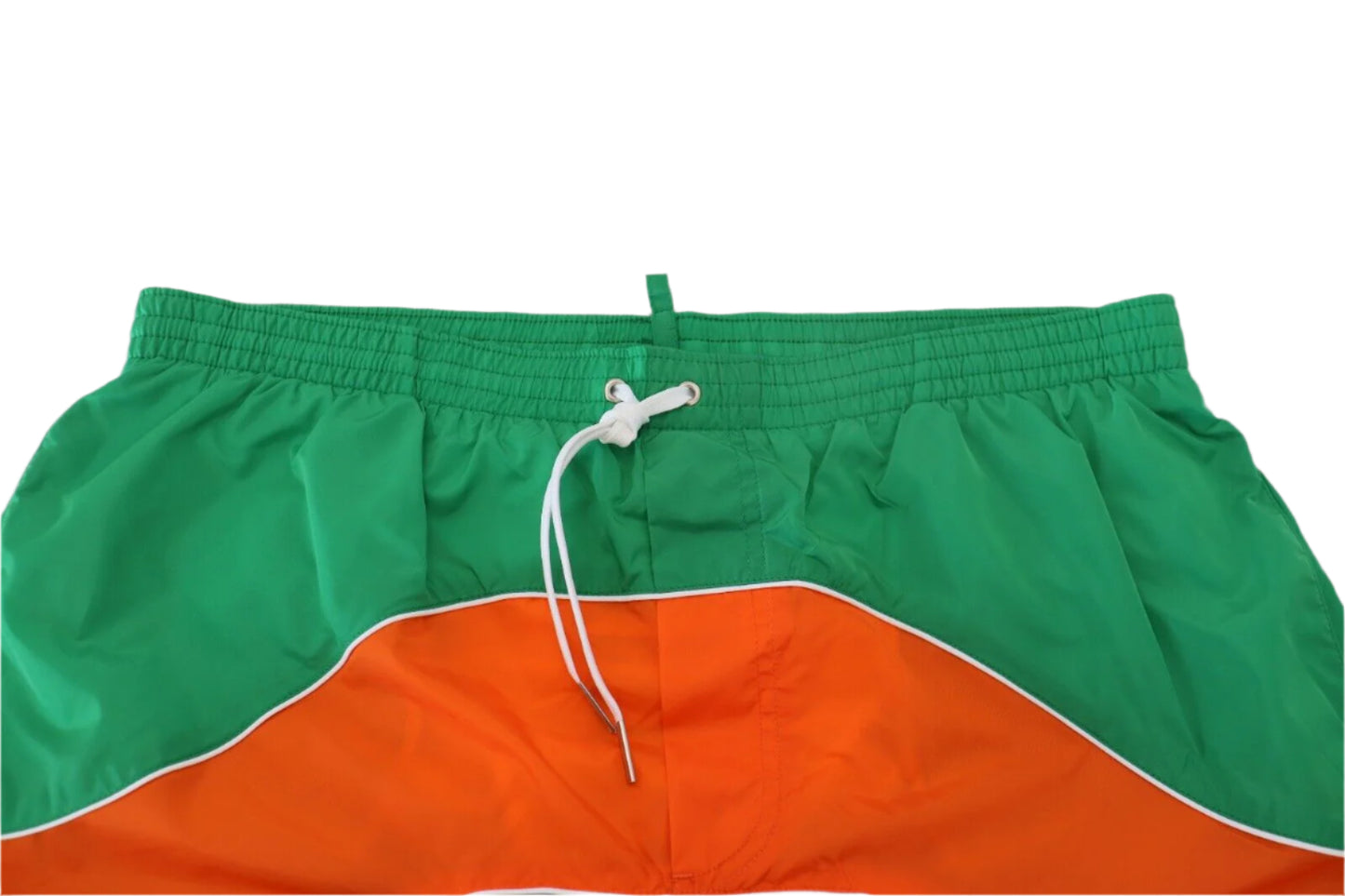 Dsquared² Multicolor Logo Print Men Beachwear Swimwear Short