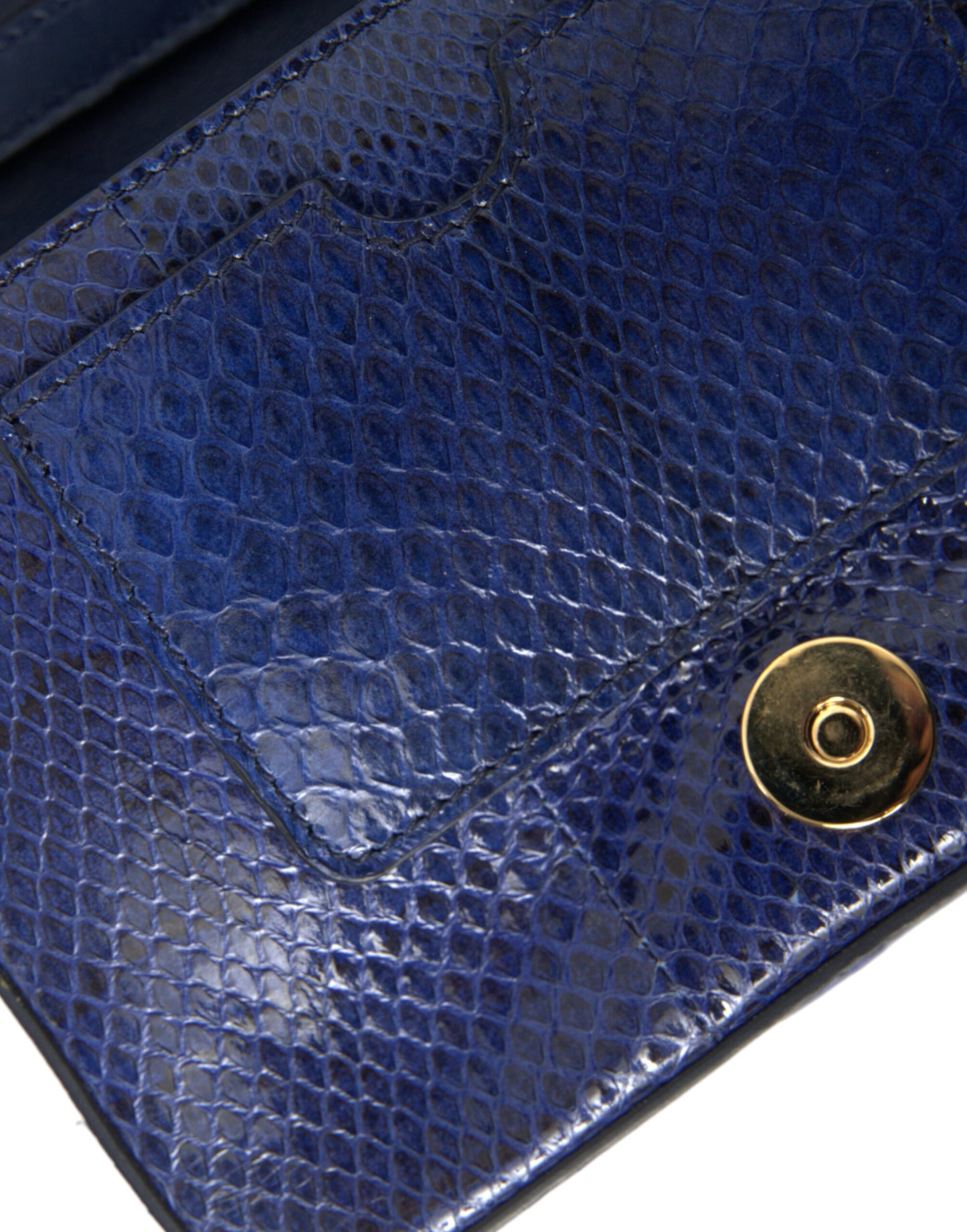Dolce & Gabbana Dark Blue Fur Ayers Lily Twist Crossbody Shoulder Bag