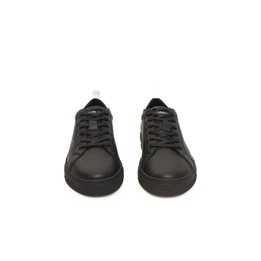Cerruti 1881 Black Cowhide Men Sneaker