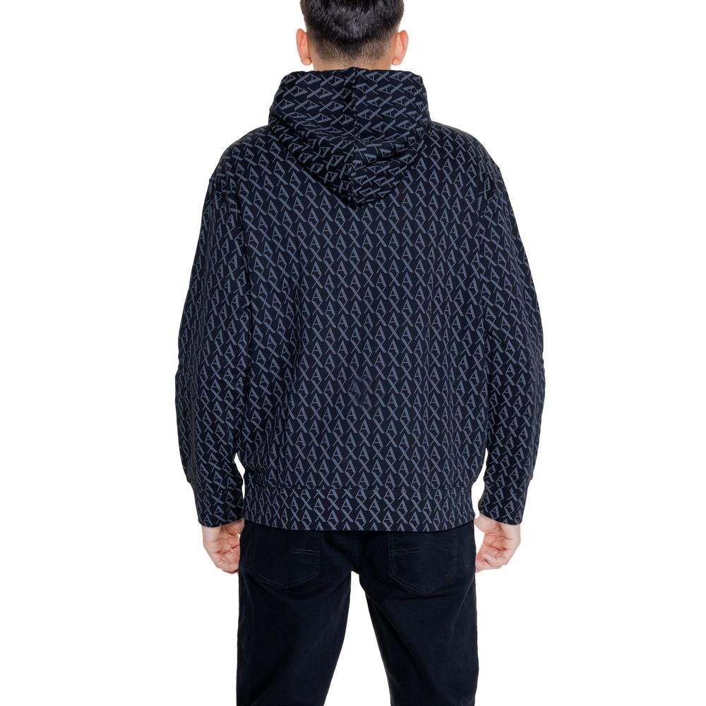 Armani Exchange Black Cotton Hoody