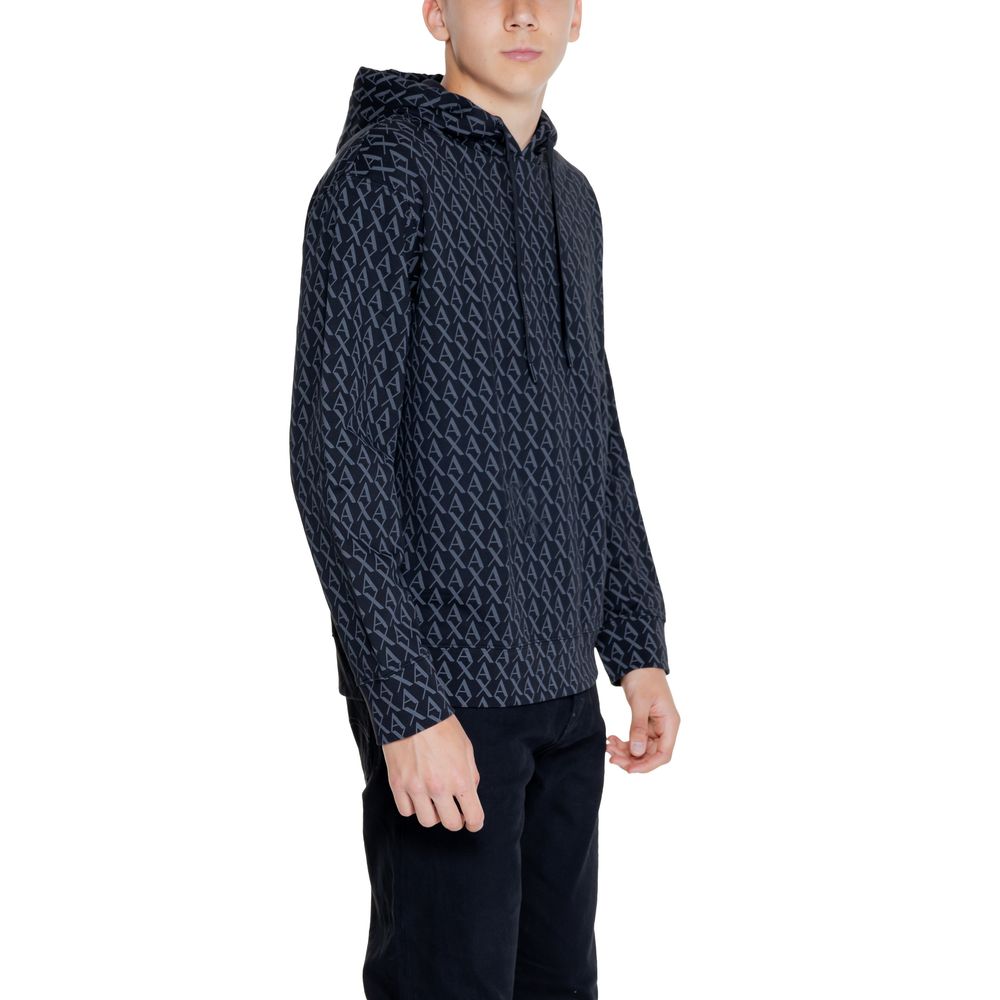 Armani Exchange Black Cotton Hoody