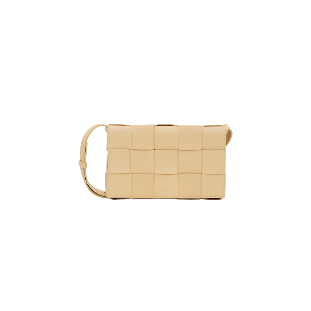 Cassette Crossbody Bag in Intreccio Leather (Medium)