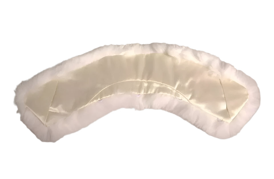 Dolce & Gabbana White Fur Shoulder Collar Wrap Shawl Scarf