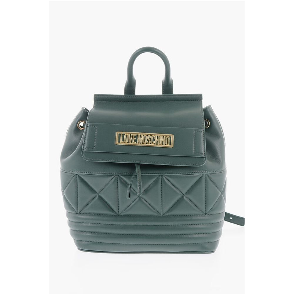 Moschino Green Polyethylene Backpack