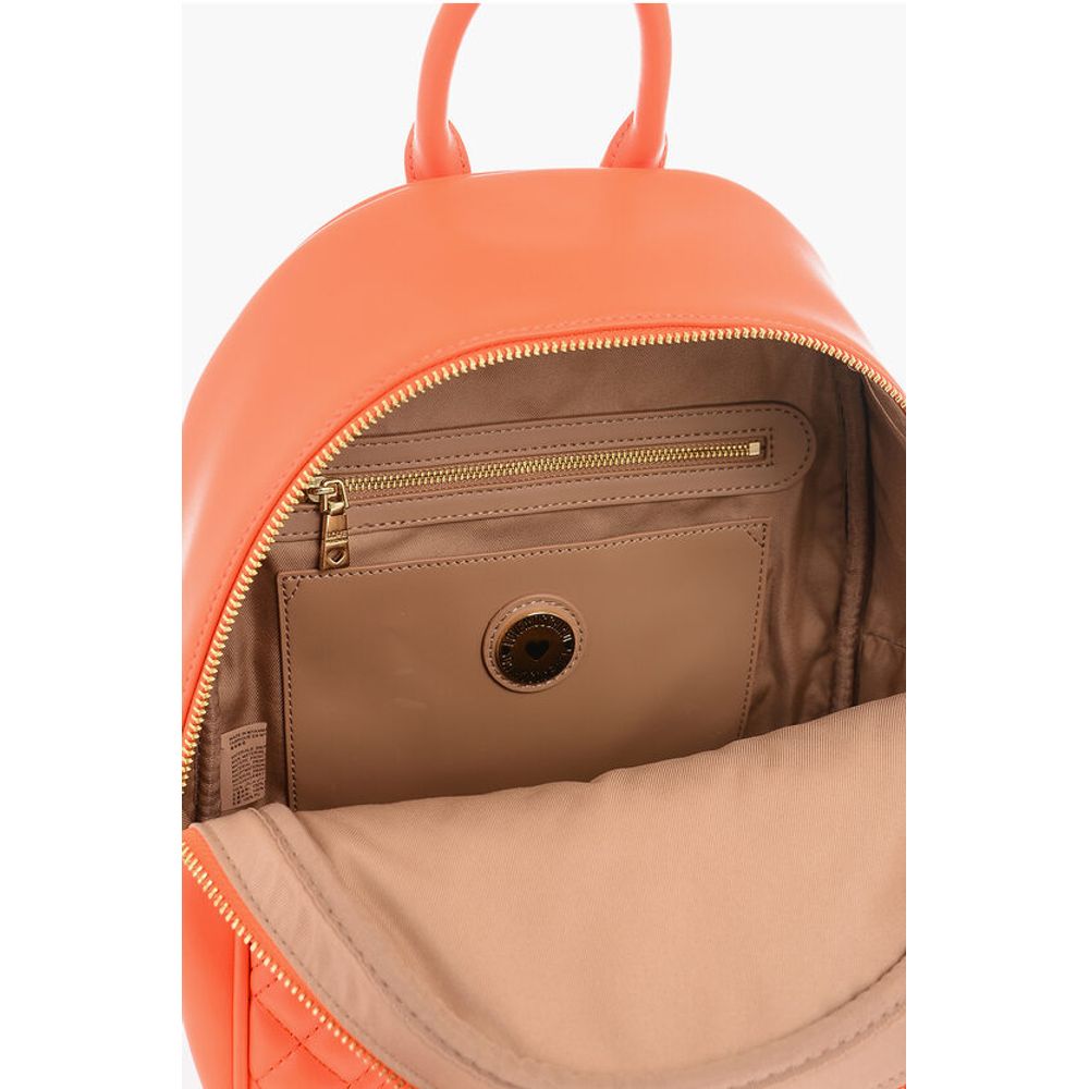 Moschino Orange Polyethylene Backpack