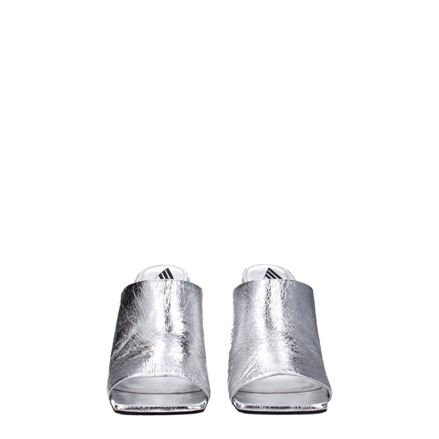The Attico Gray Leather Platforms