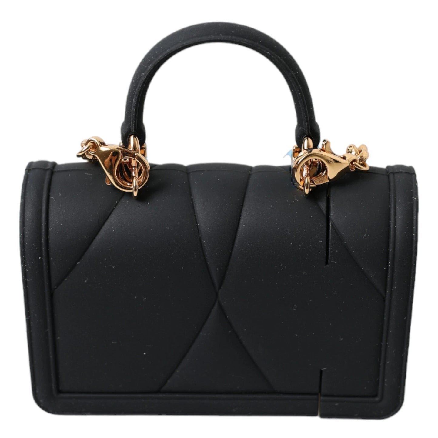 Dolce & Gabbana Case Black Silicone Devotion Heart Cover Hand Bag Airpod