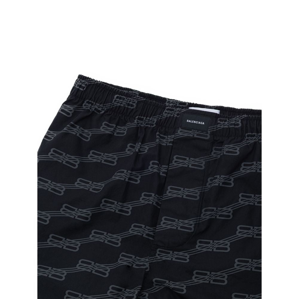 Balenciaga Black Cotton Bermuda