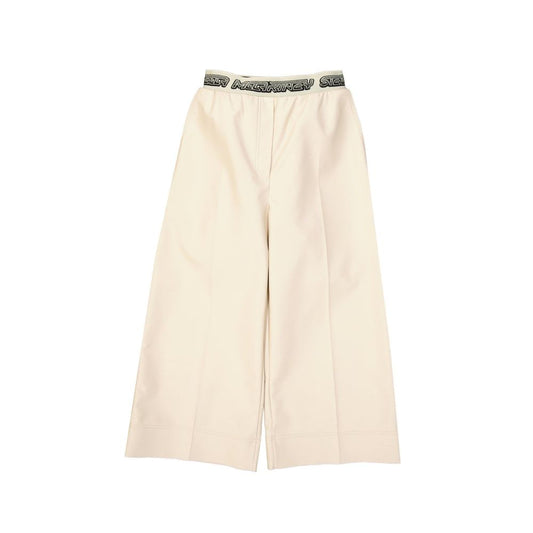 Stella McCartney Beige Viscose Cropped Pants