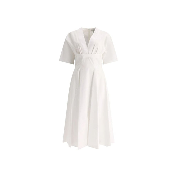 Alaïa White Cotton Casual Dress