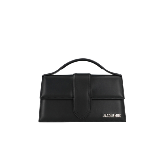 Jacquemus Le Grand Bambino Black Bag (Silver Hardware)