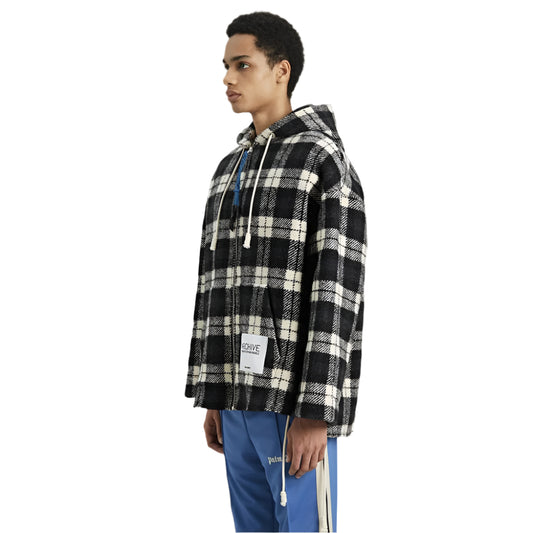 Palm Angels Black Cashmere Men Sweater Jacket