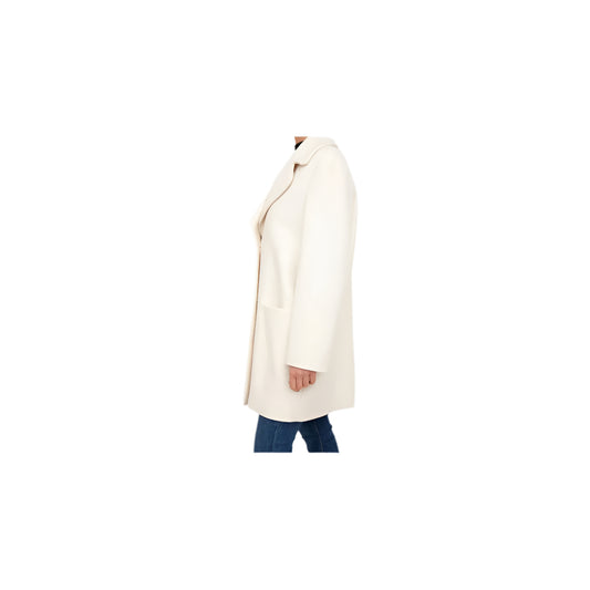 Love Moschino Chic White Winter Elegance Long Coat
