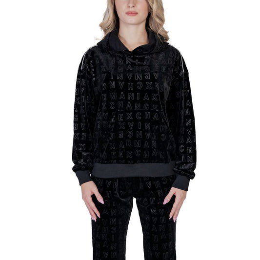 Armani Exchange Black Polyester Hoody