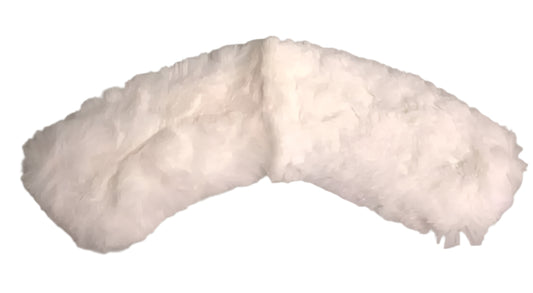 Dolce & Gabbana White Fur Shoulder Collar Wrap Shawl Scarf