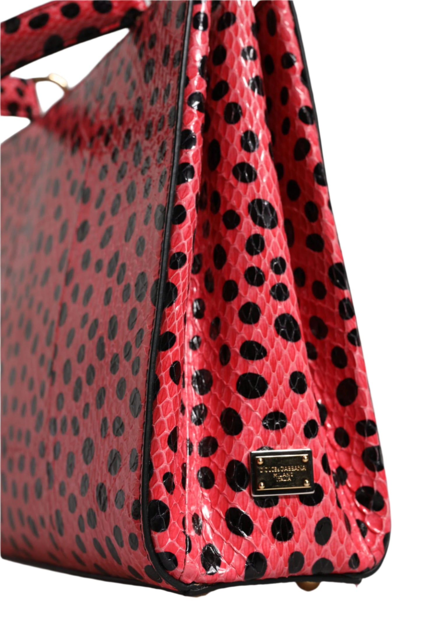 Dolce & Gabbana Pink Exotic Leather Top Handle Tote Crossbody Bag