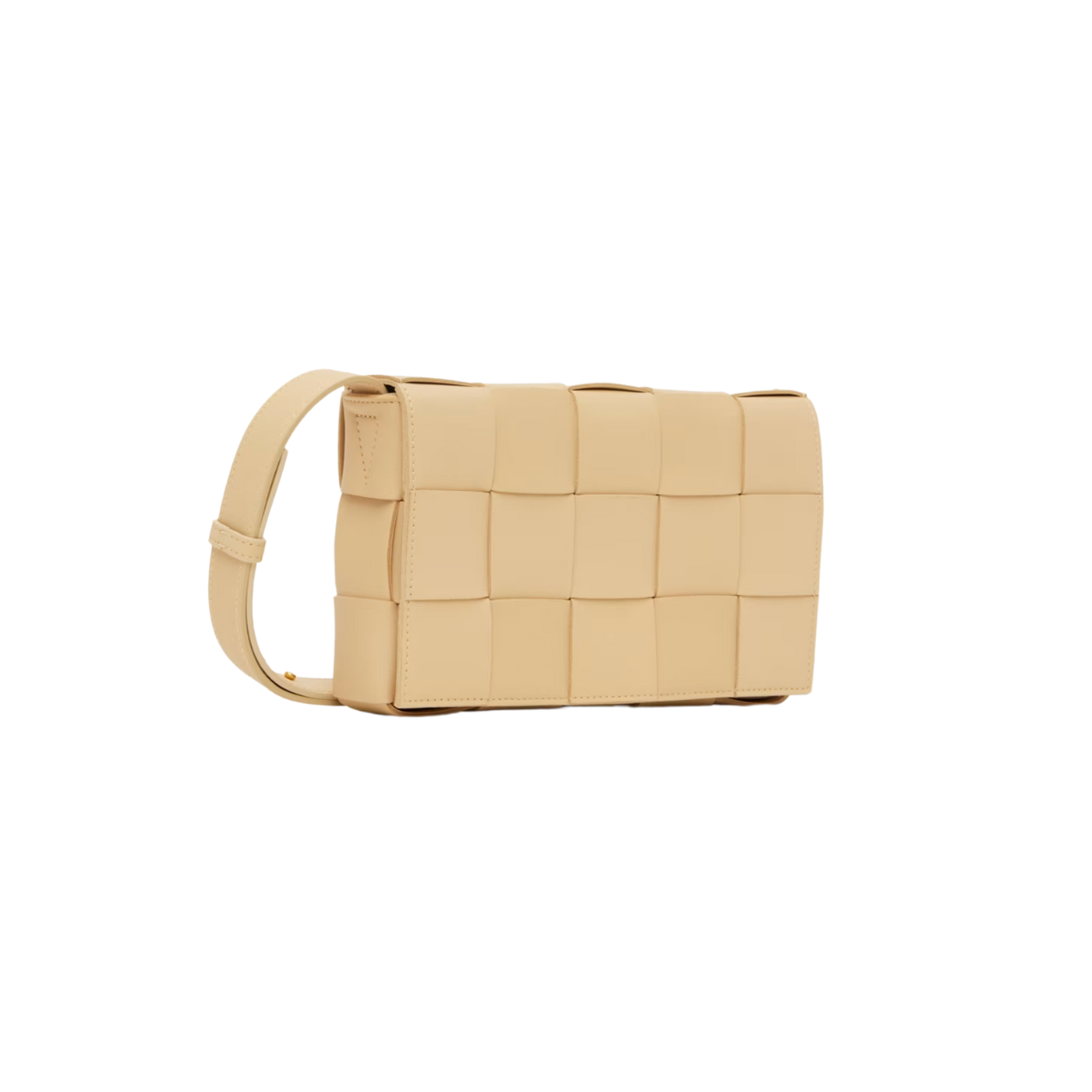 Cassette Crossbody Bag in Intreccio Leather (Medium)