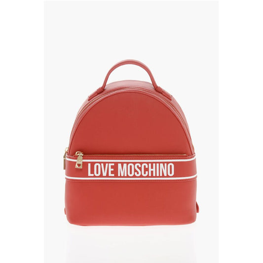 Moschino Red Polyethylene Backpack