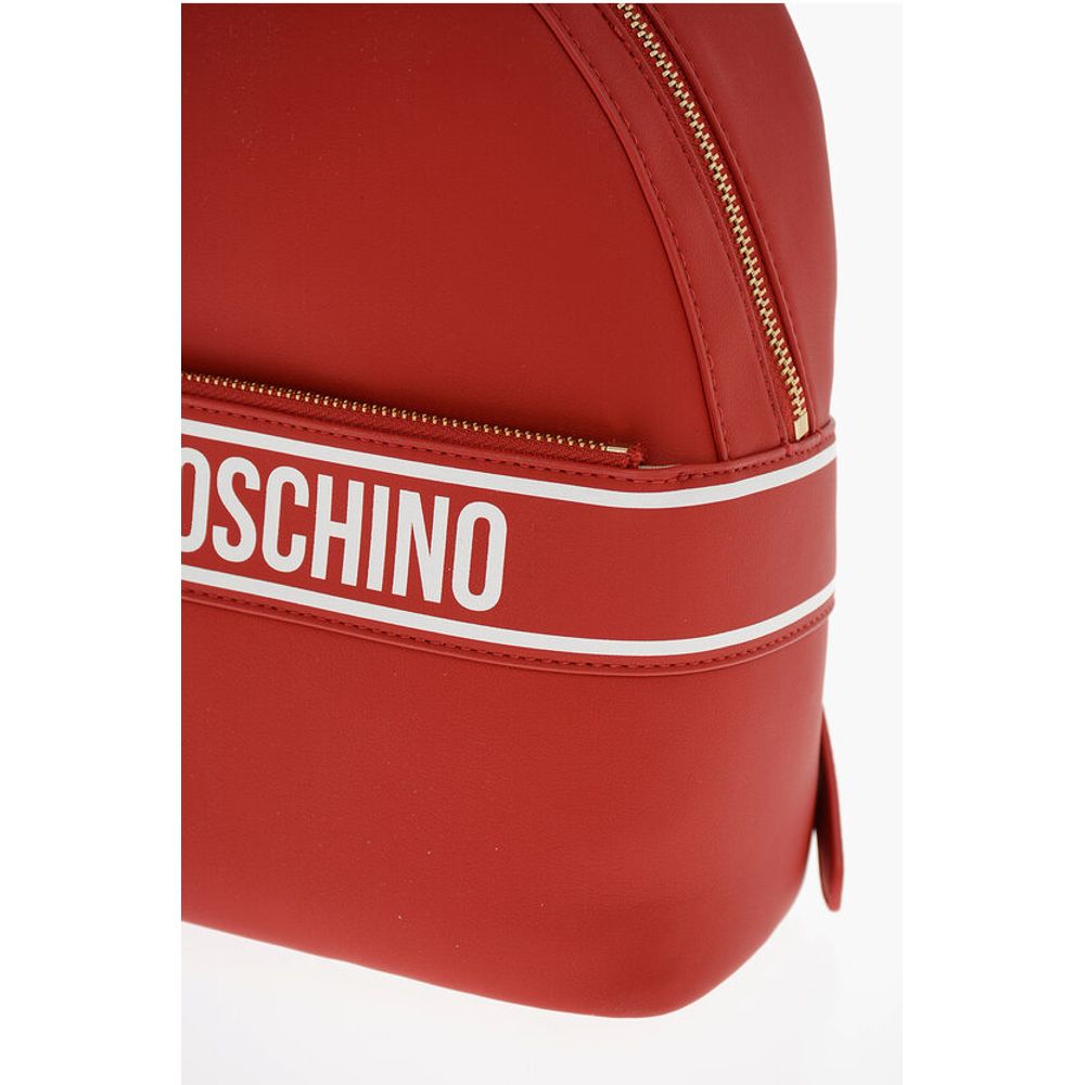 Moschino Red Polyethylene Backpack
