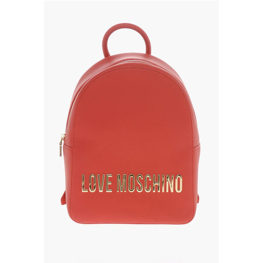 Moschino Red Polyethylene Backpack