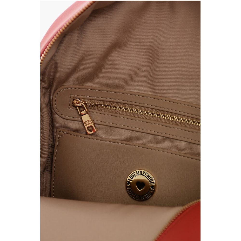 Moschino Red Polyethylene Backpack