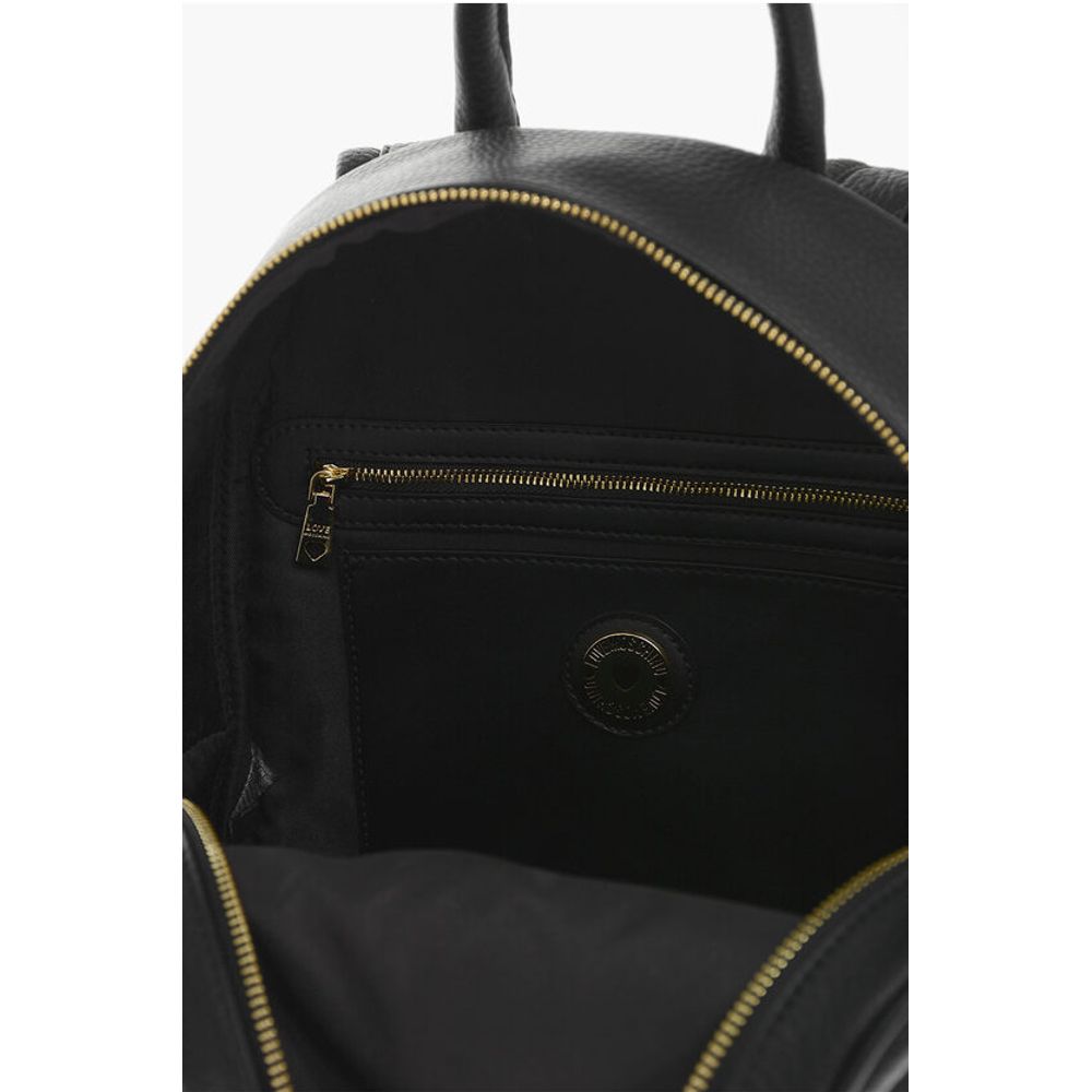 Moschino Black Polyethylene Backpack