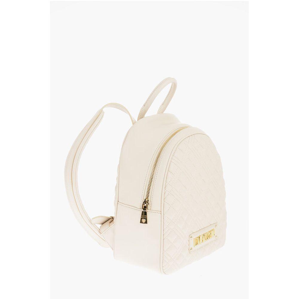 Moschino Beige Polyethylene Backpack