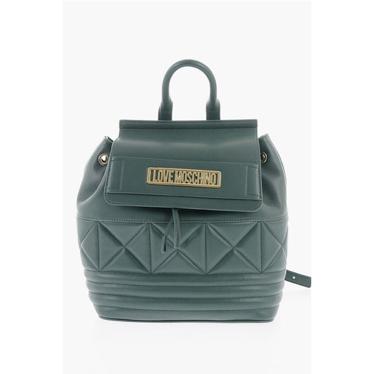 Moschino Green Polyethylene Backpack