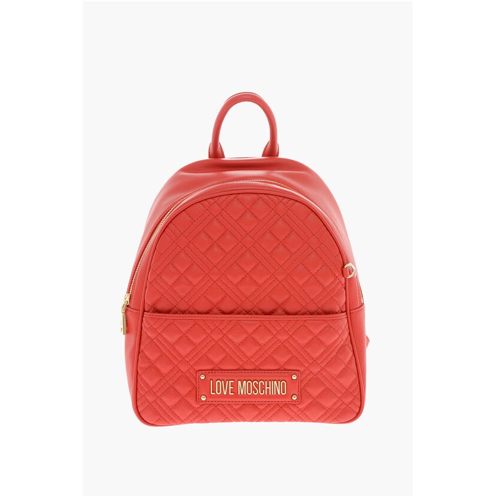 Moschino Red Polyethylene Backpack