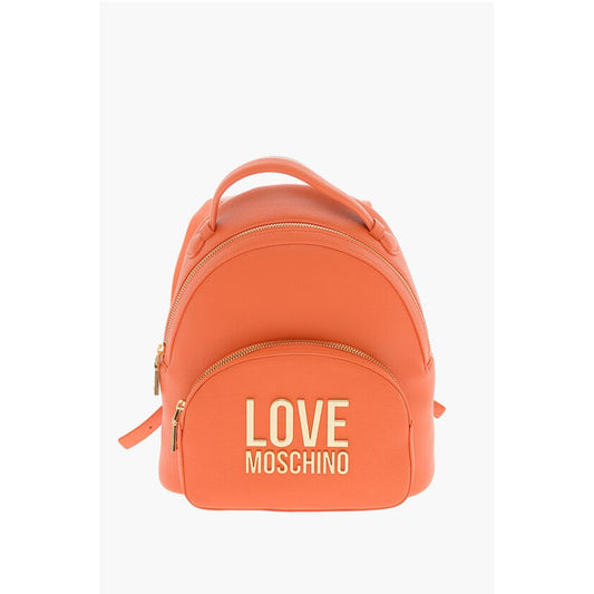 Moschino Orange Polyethylene Backpack