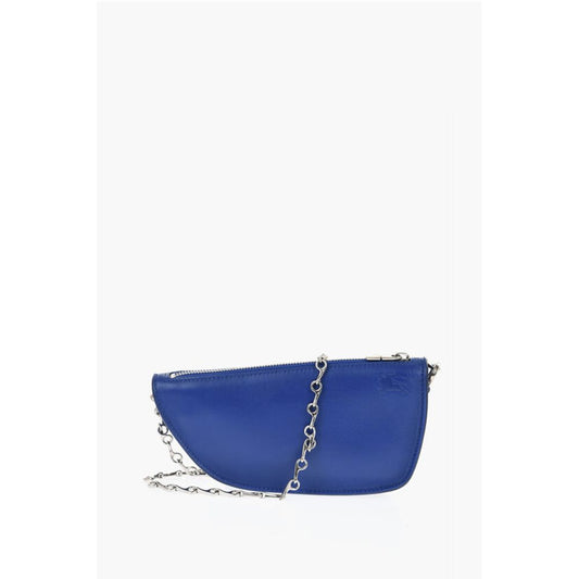 Burberry Leather MICRO SHIELD SLING Bag with Chain Shoulder Strap