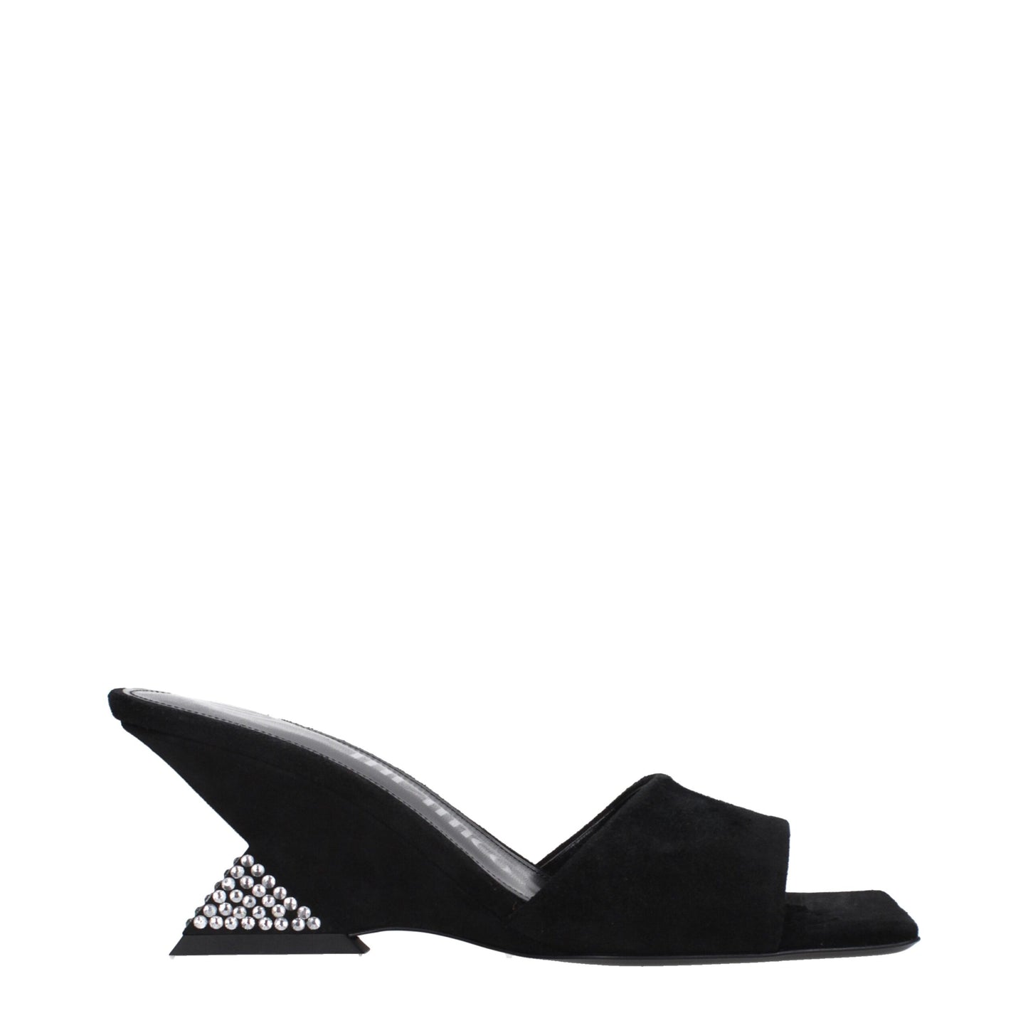 The Attico Black Leather Platforms