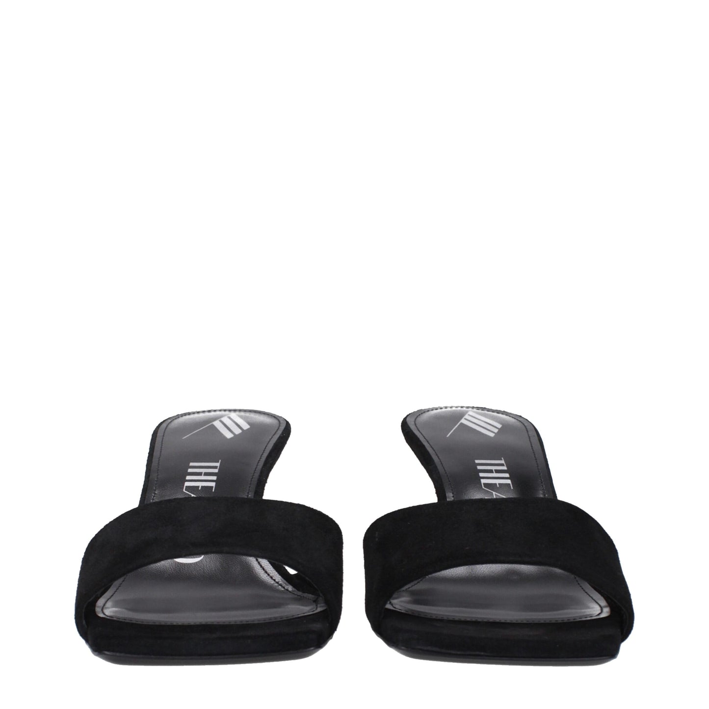 The Attico Black Leather Platforms