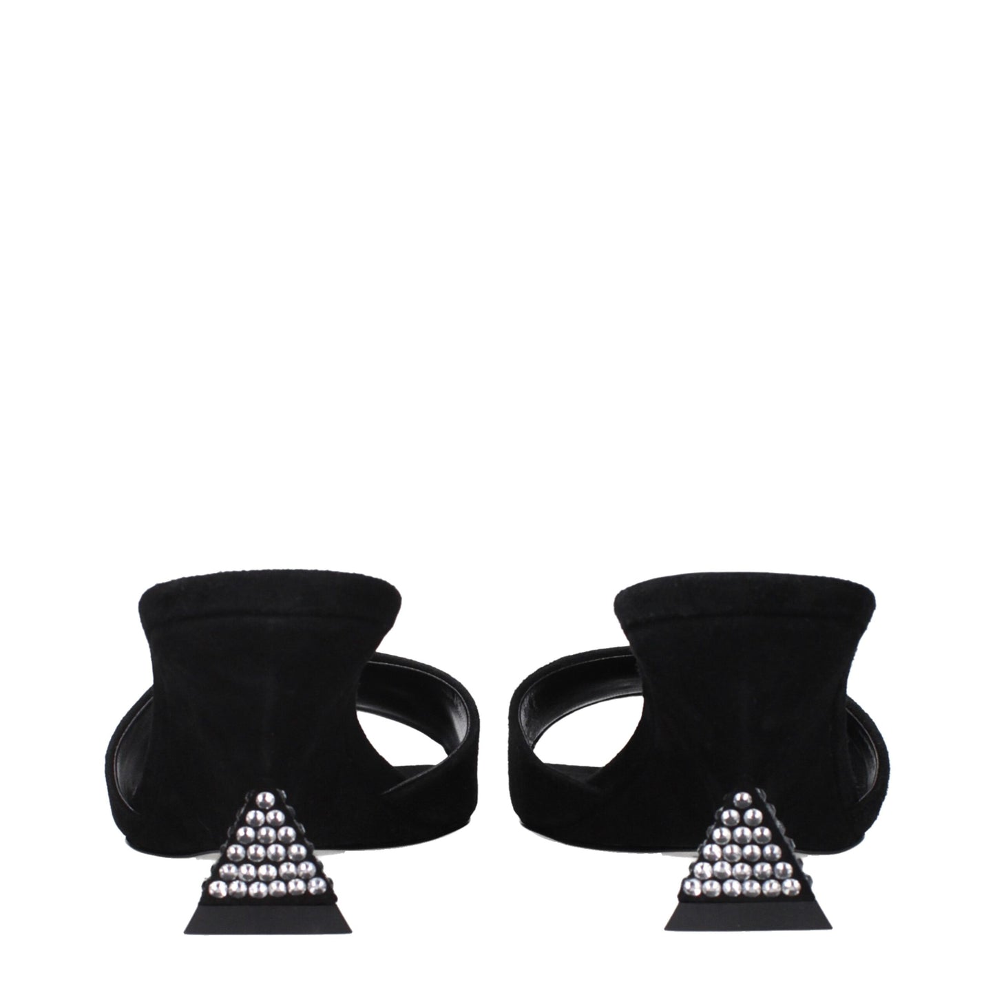 The Attico Black Leather Platforms