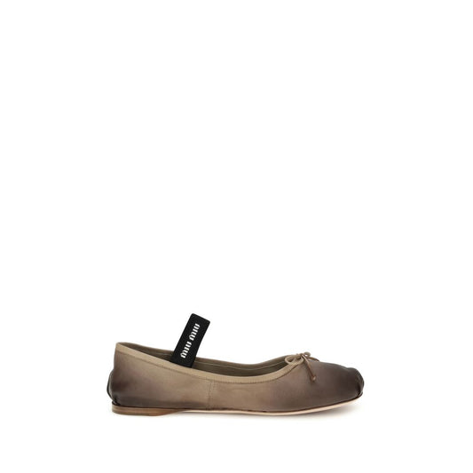 Miu Miu Leather Ballerinas