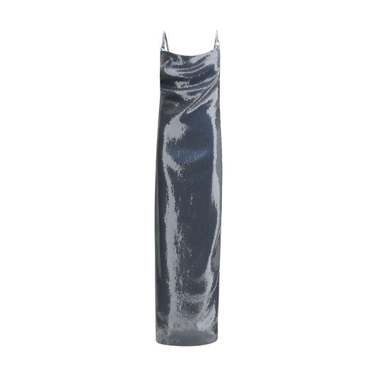 Coperni Ruched Sequin-Embellished Gown
