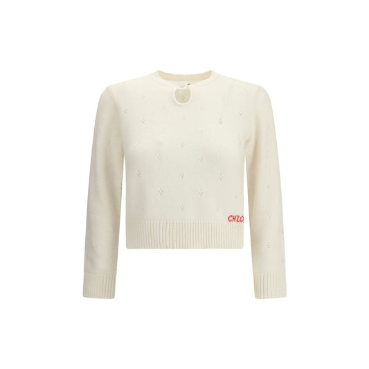 Chloé Jumper with a buttoned keyhole neck