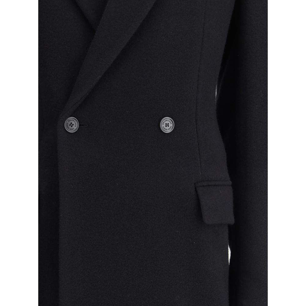 Balenciaga Black Wool Coat